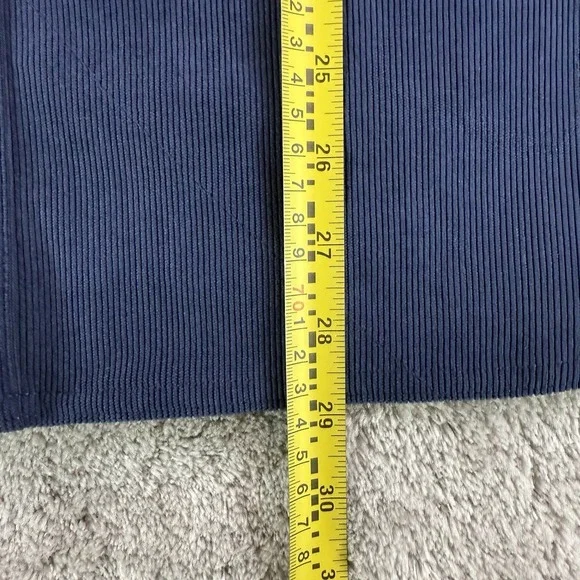 Huk Fishing Men's Hawser Corduroy Button Down Shirt Medium Navy Blue Long Sleeve - Picture 6 of 7